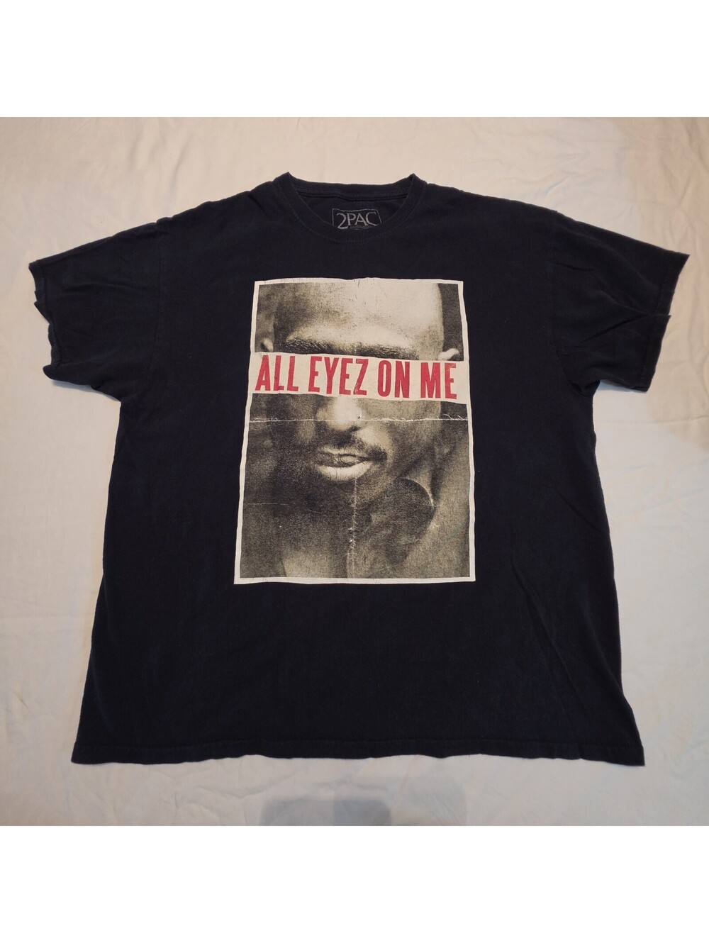 2Pac Tupac All Eyez On Me T Shirt XL Black 2016 Hip Hop Rap Graphic Tee